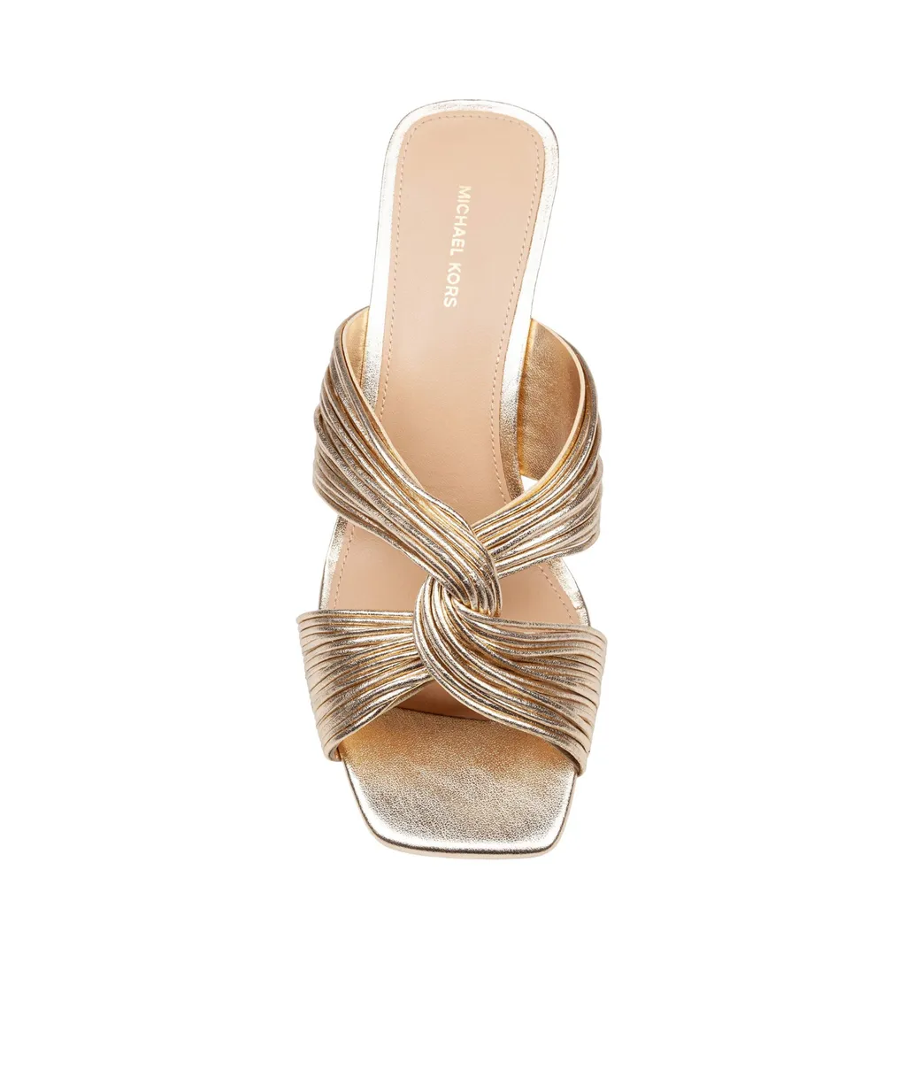 Michael Michael Kors Alessia Metallic Mule Sandals
