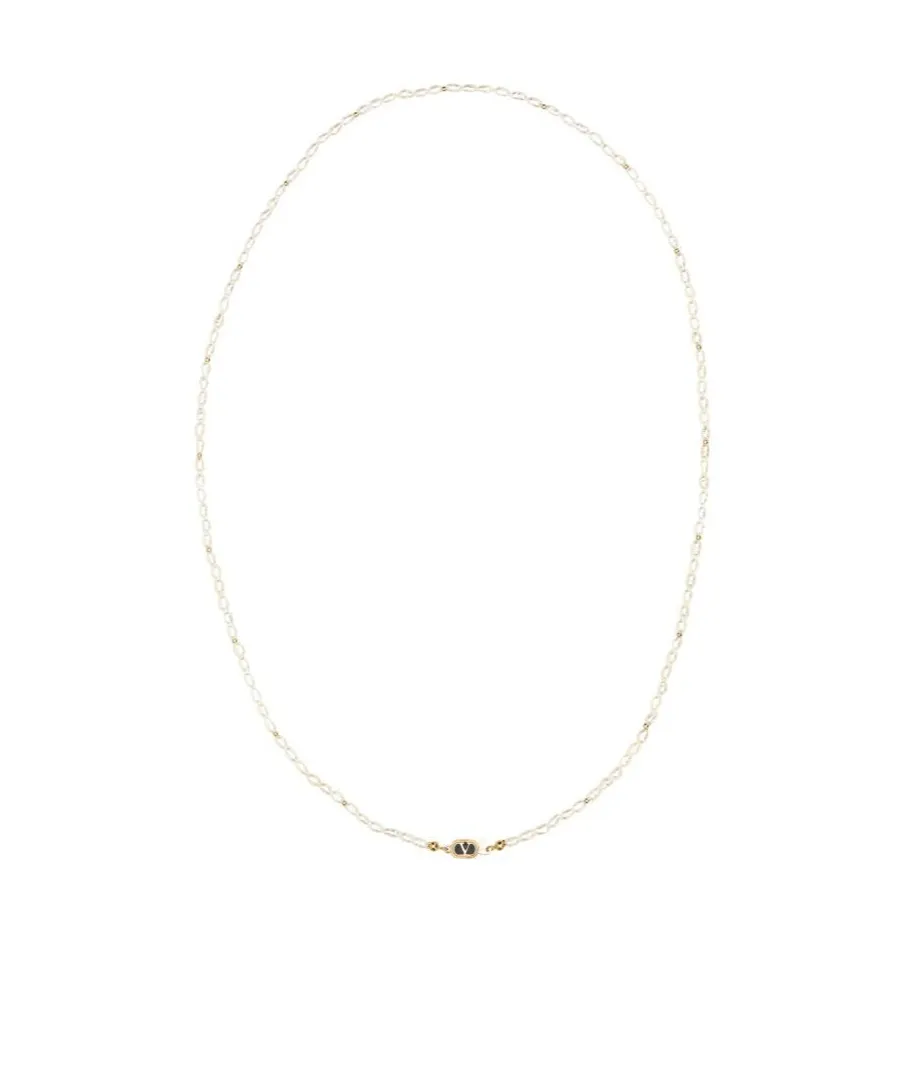 Valentino Ovalett Chained Necklace
