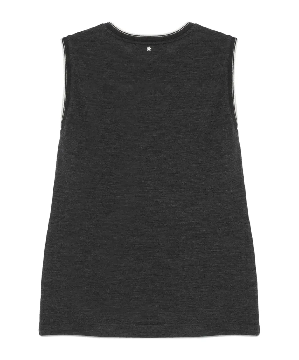 Contrast-Trim Tank Top