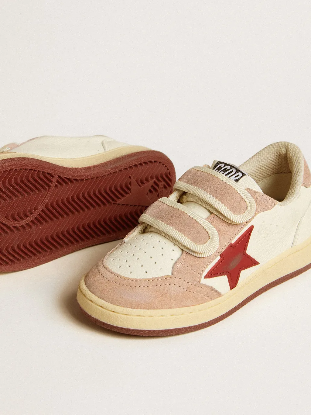 Golden Goose Kids Ball Star Touch Strap Sneakers