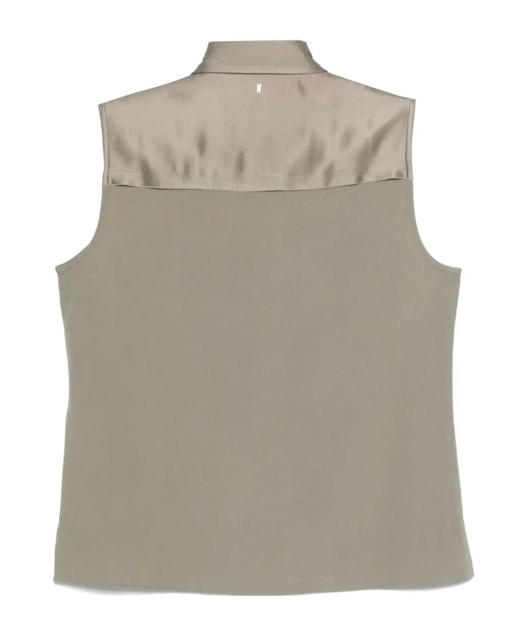 Ami Paris Buttoned Sleeveless Shirt