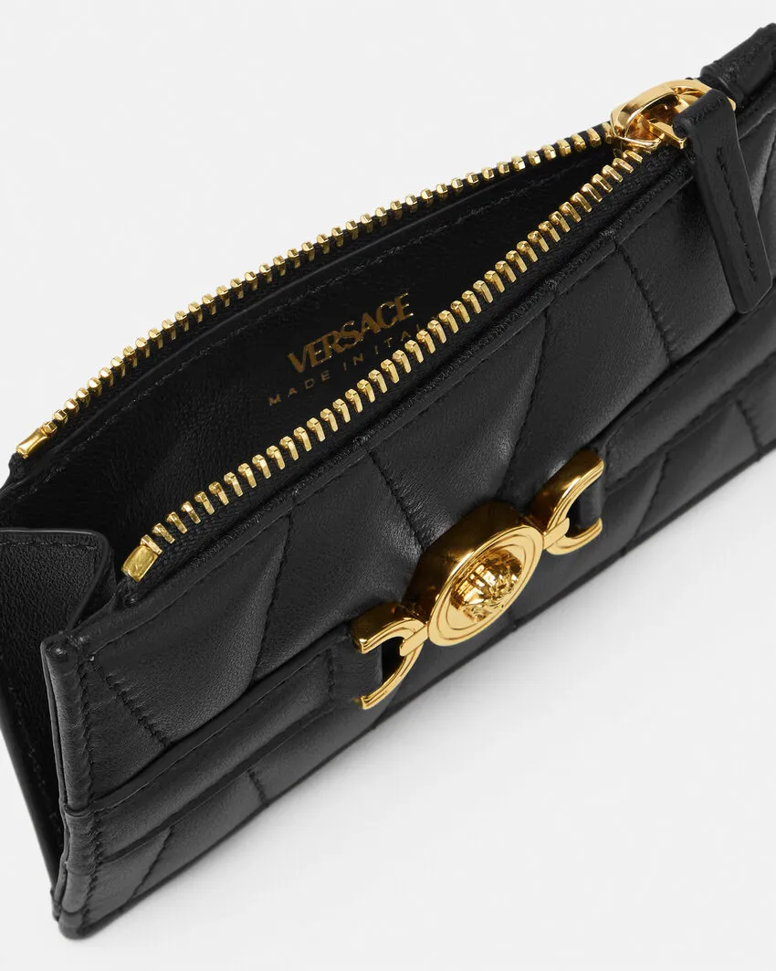 Versace Medusa '95 Zipped Quilted Wallet