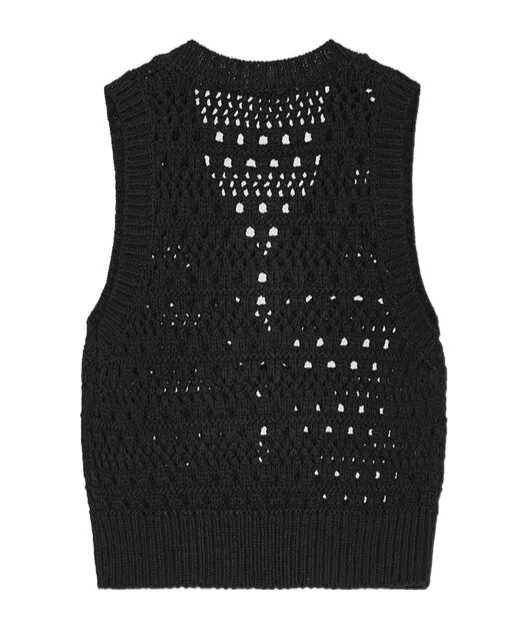 Ganni Crochet Tie String Vest