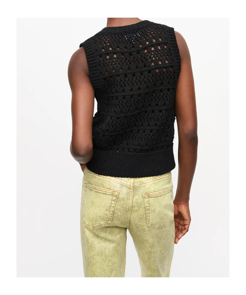 Ganni Crochet Tie String Vest