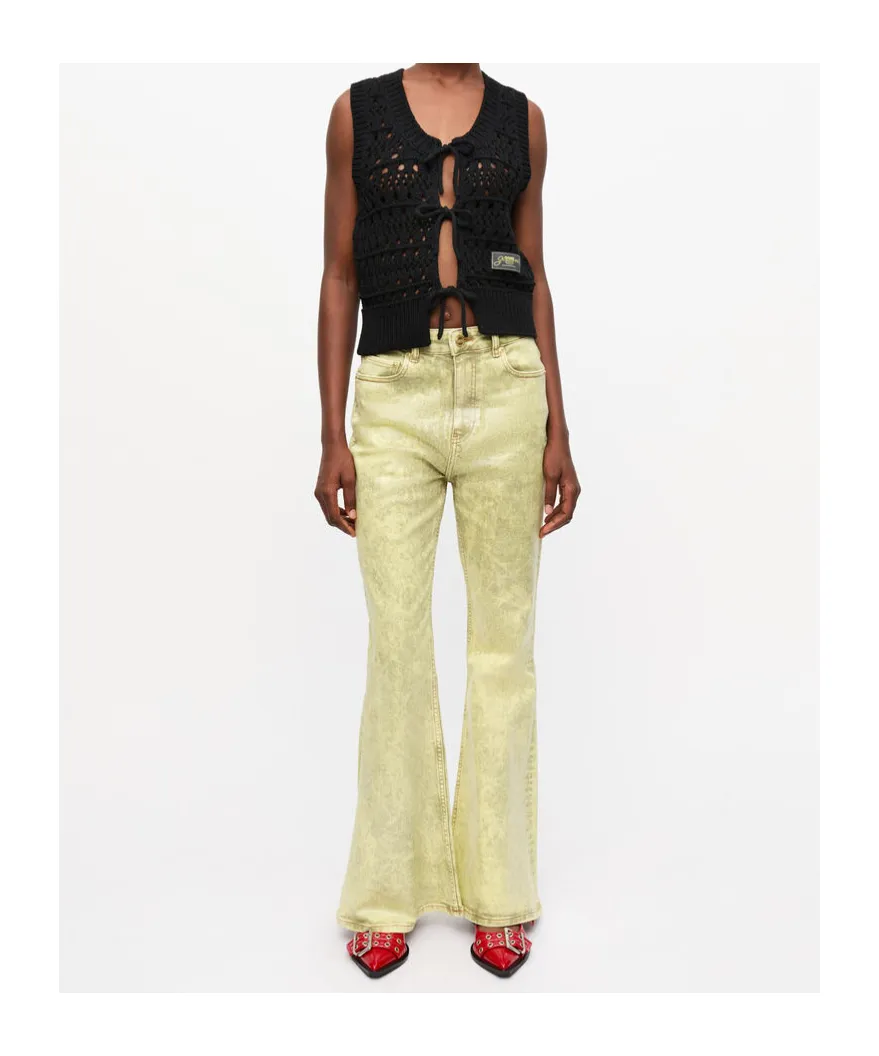 Ganni Crochet Tie String Vest