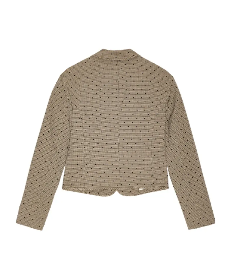 Ganni Flock Check Suiting Blazer