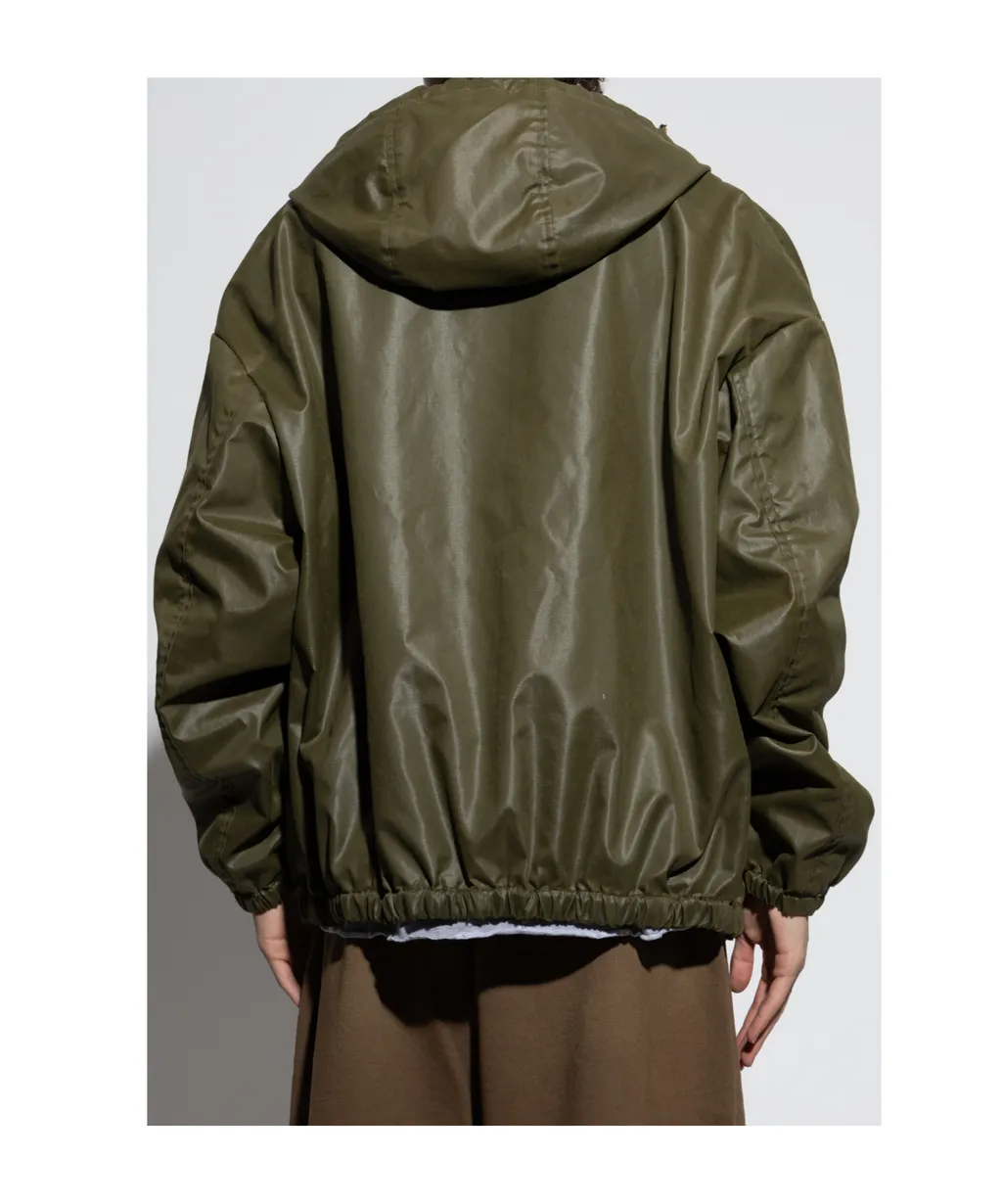 Dsquared2 Logo-Patch Zipped Hooded Jacket