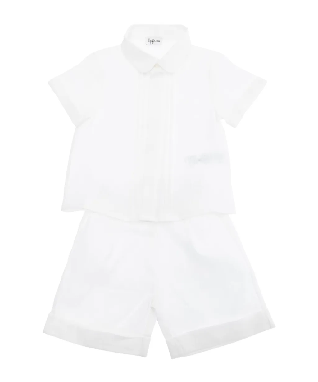 Il Gufo Logo Embroidered Short Set