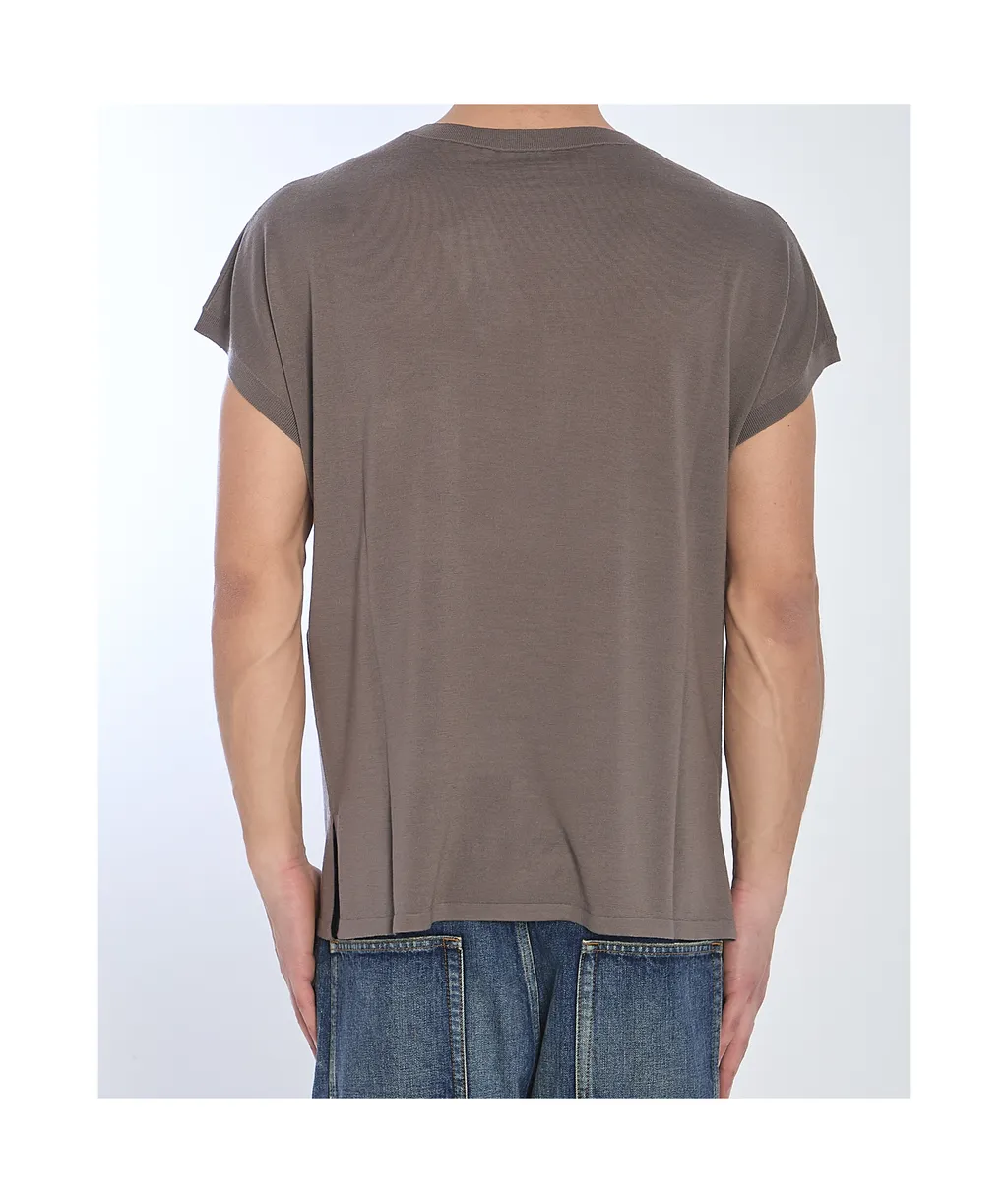 Saint Laurent Crewneck Short-Sleeved T-Shirt