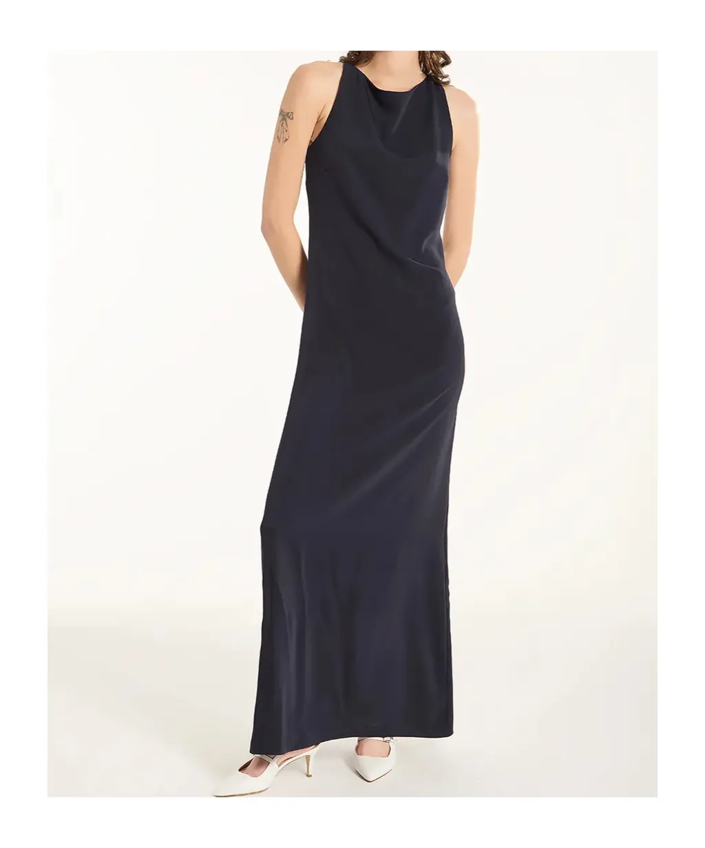 P.A.R.O.S.H. Twist-Detailed Back Maxi Dress
