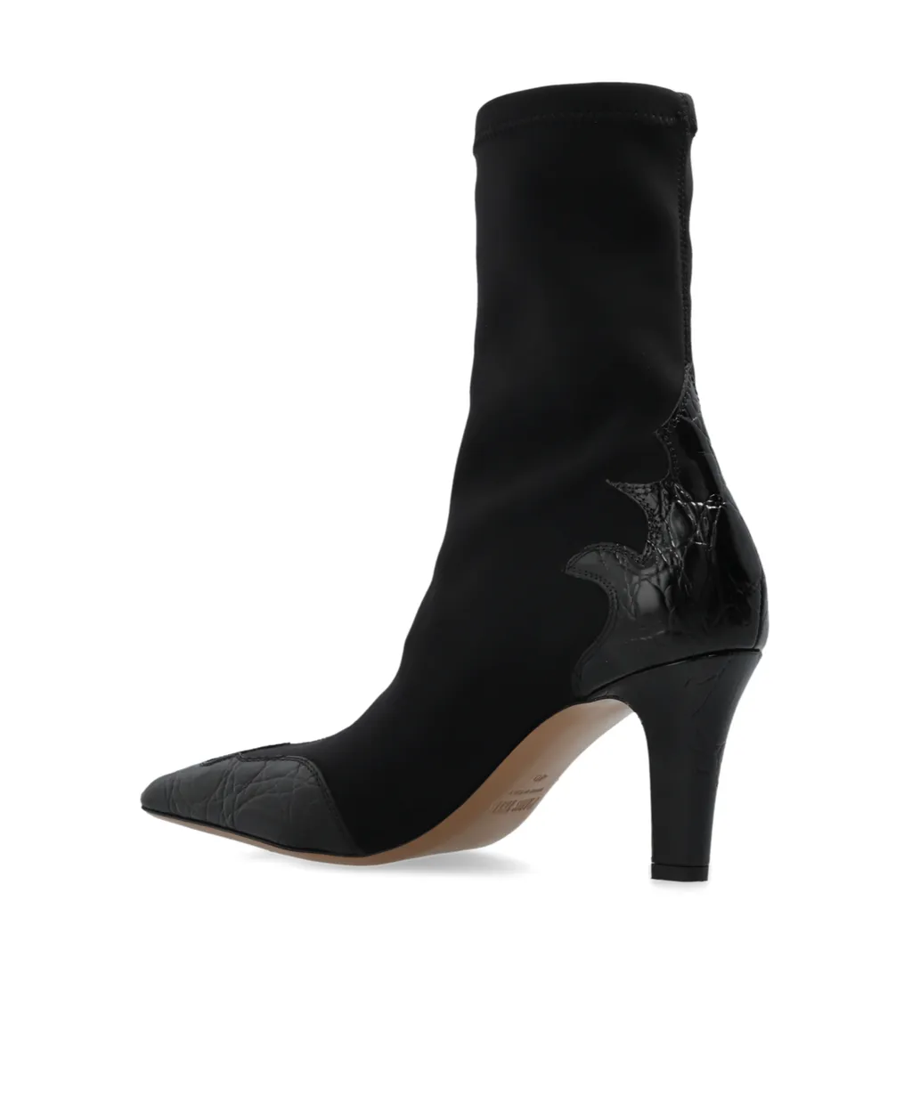 75Mm Belle Western Ankle Boots