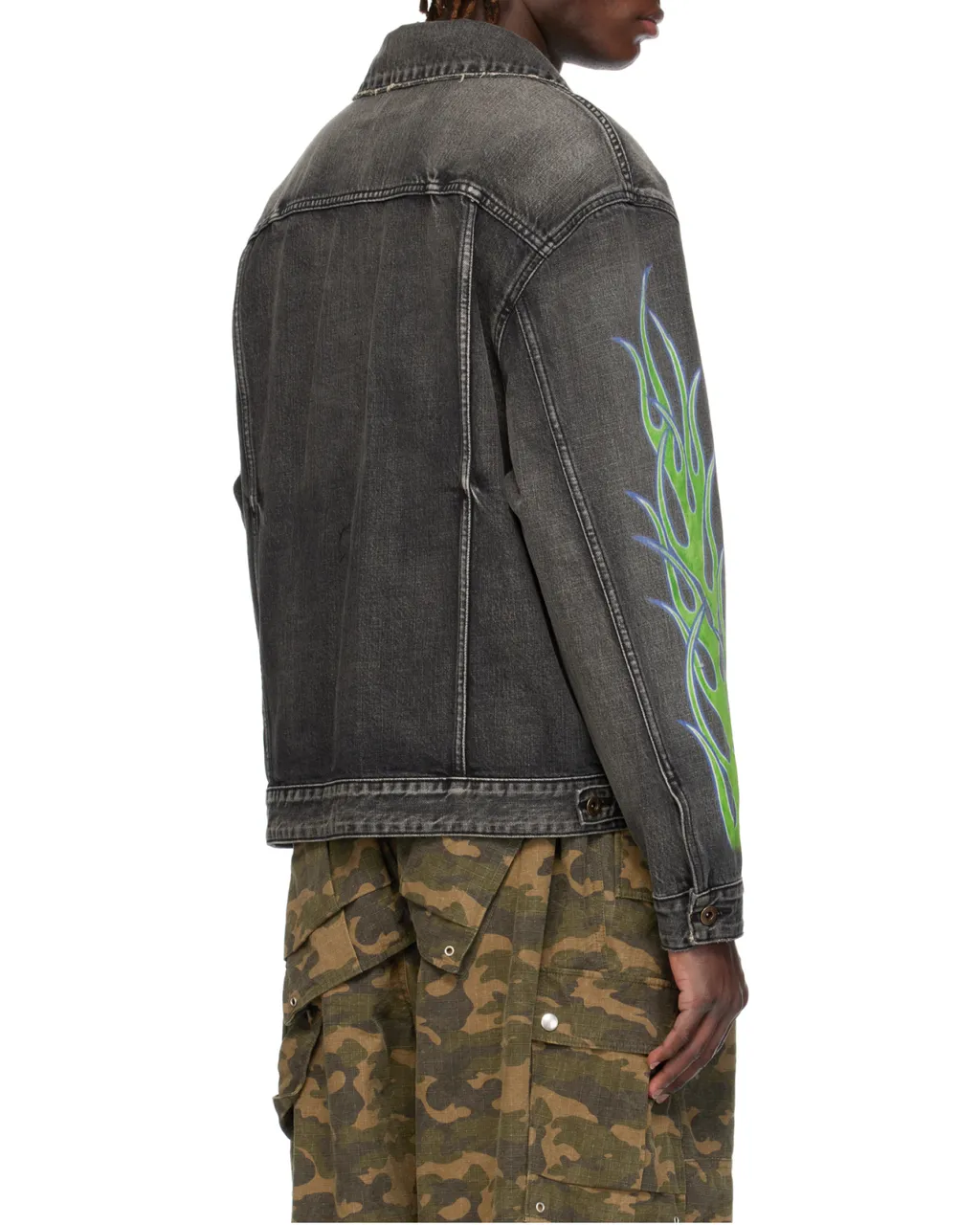 Flame Micro-Label Denim Jacket