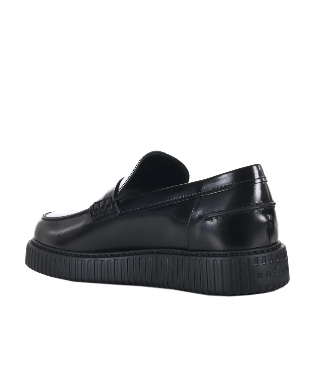 Hogan Front Mask Flat Shoes