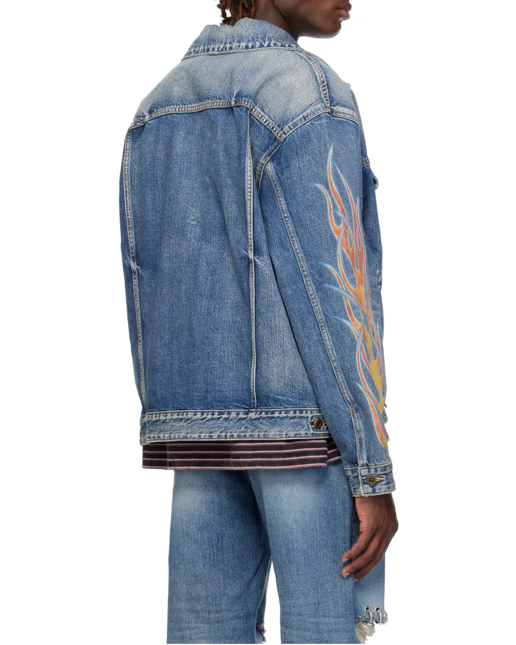 Flame Micro-Label Denim Jacket