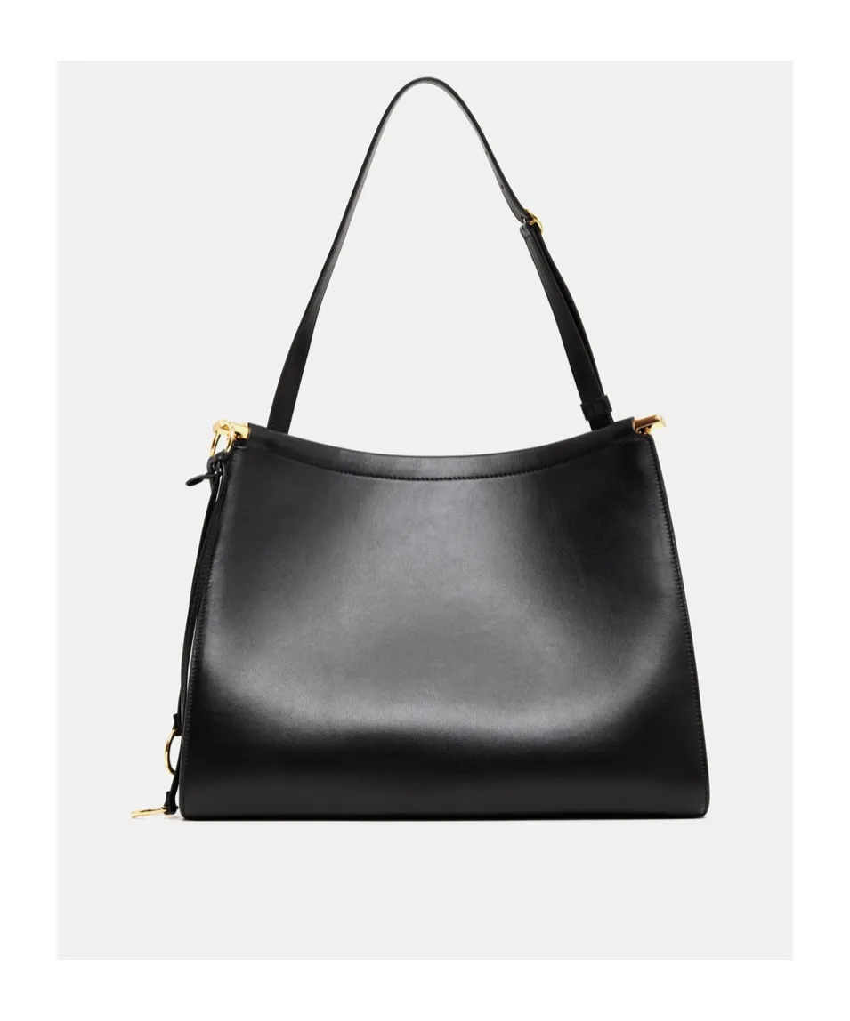 AlaÏA Logo Printed Zipped Shoulder Bag