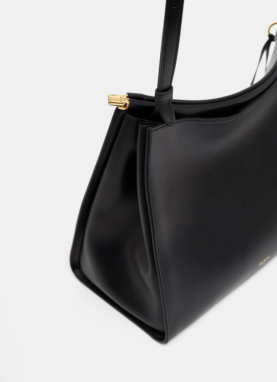 AlaÏA Logo Printed Zipped Shoulder Bag