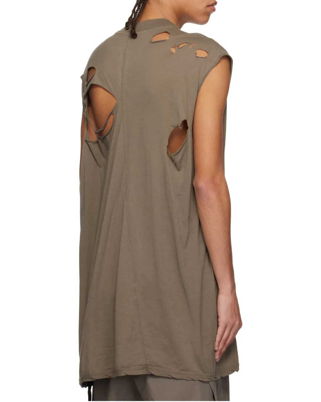 Rick Owens Drkshdw Distressed Tarp Tank Top