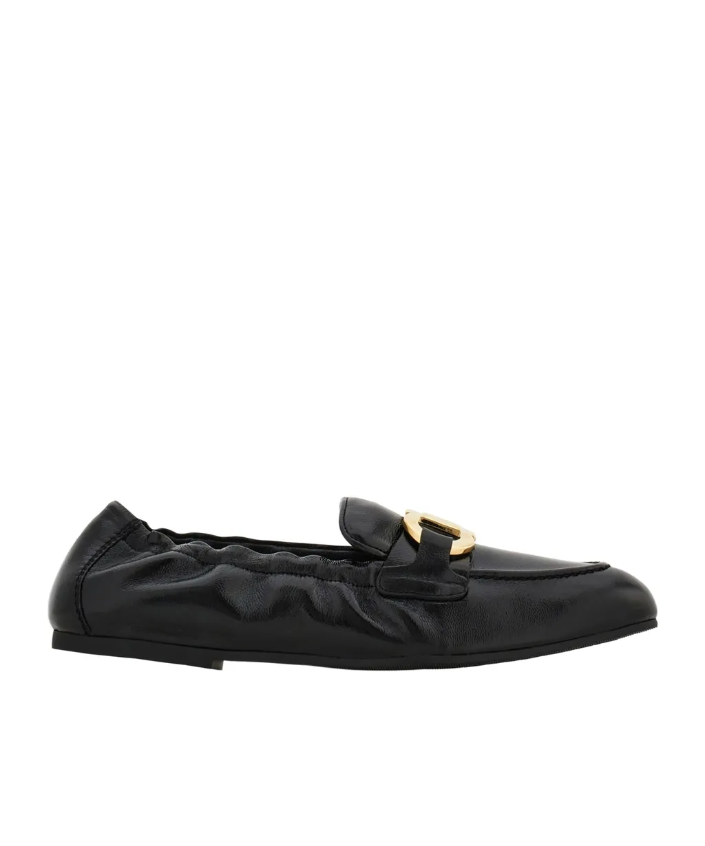 Ferragamo Gancini Plaque Elasticated Loafers