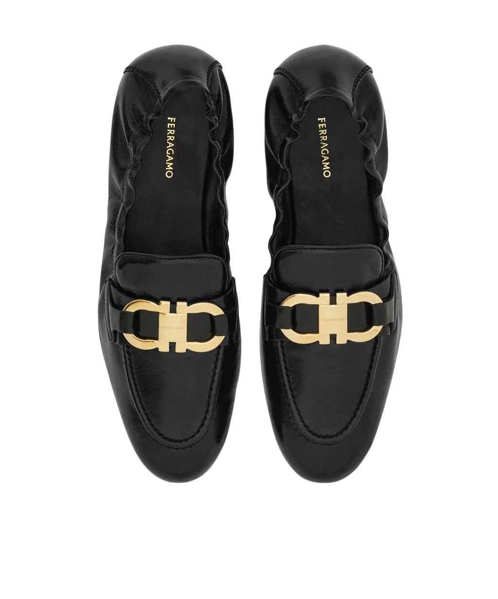Ferragamo Gancini Plaque Elasticated Loafers