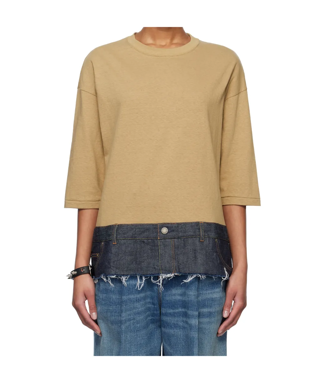 Beige Jeans T-Shirt