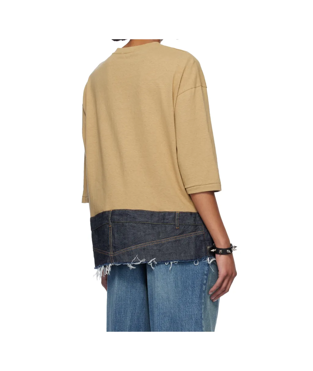 Beige Jeans T-Shirt