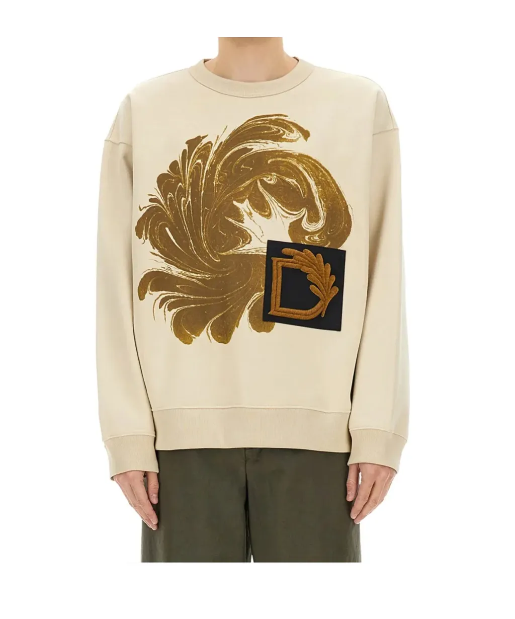 Dries Van Noten Graphic Printed Crewneck Sweatshirt