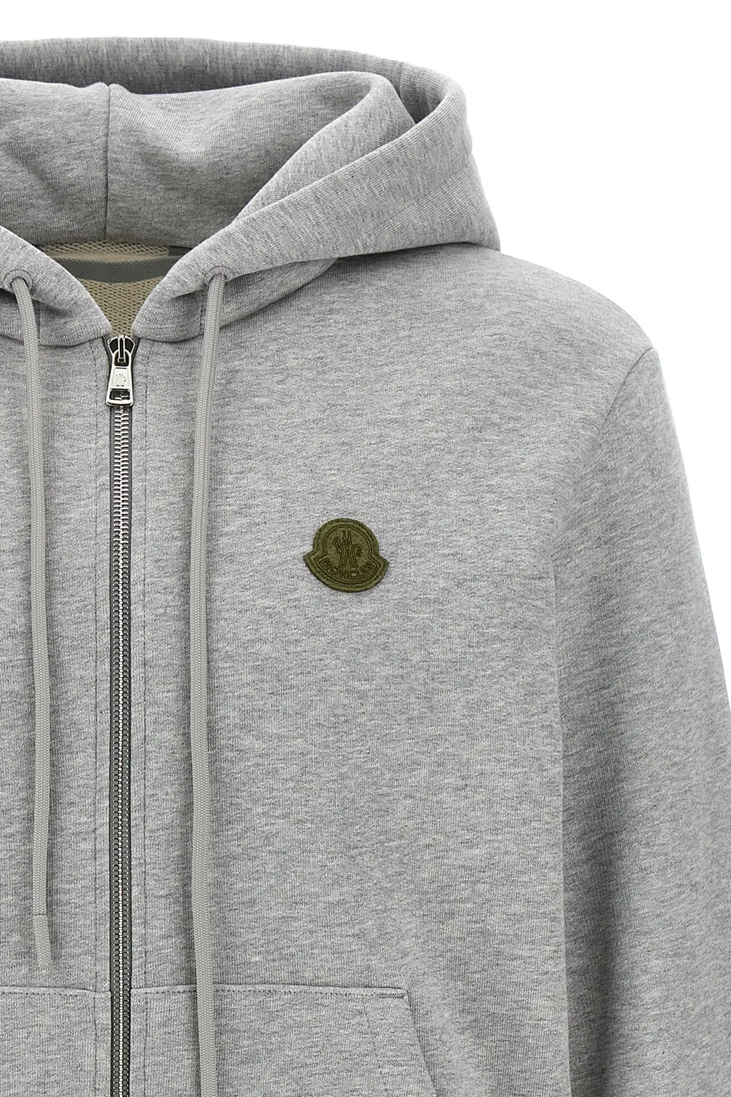 Moncler Logo Patch Zipped Hoodie