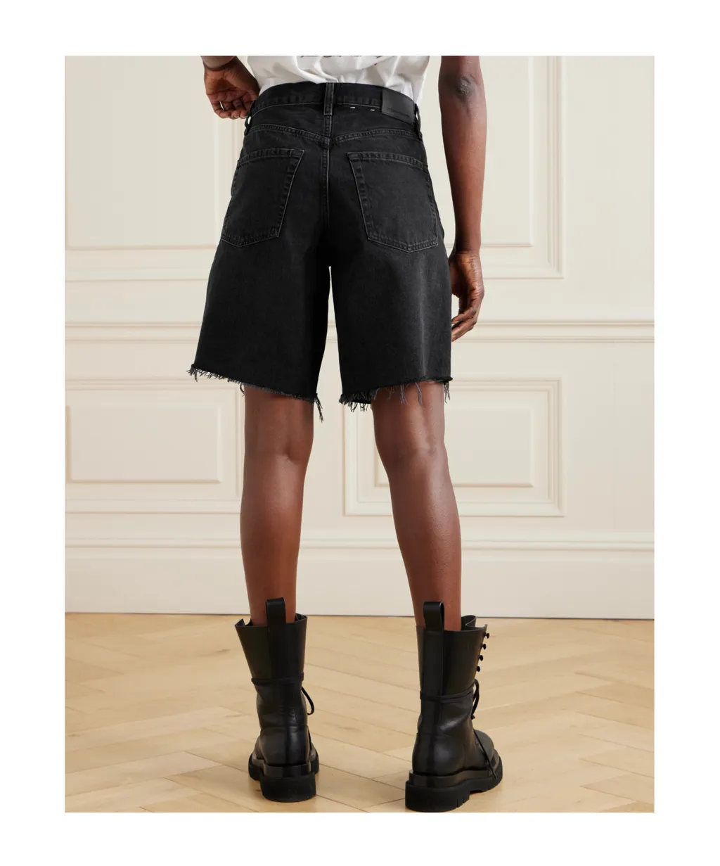 Belt Loop Denim Shorts