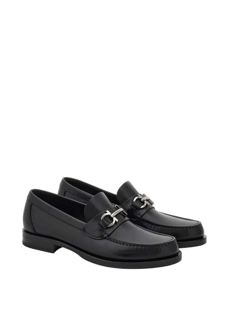 Ferragamo Gancini Buckle Slip-On Loafers