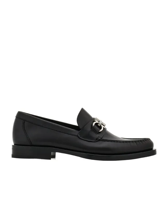 Ferragamo Gancini Buckle Slip-On Loafers