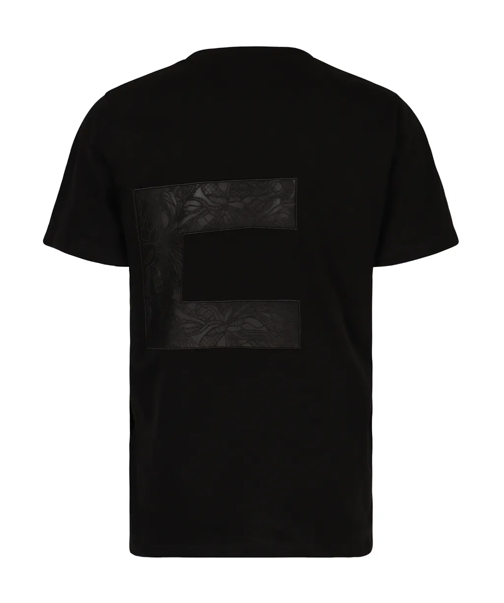 Elisabetta Franchi Macro Logo Voile Jersey T-Shirt