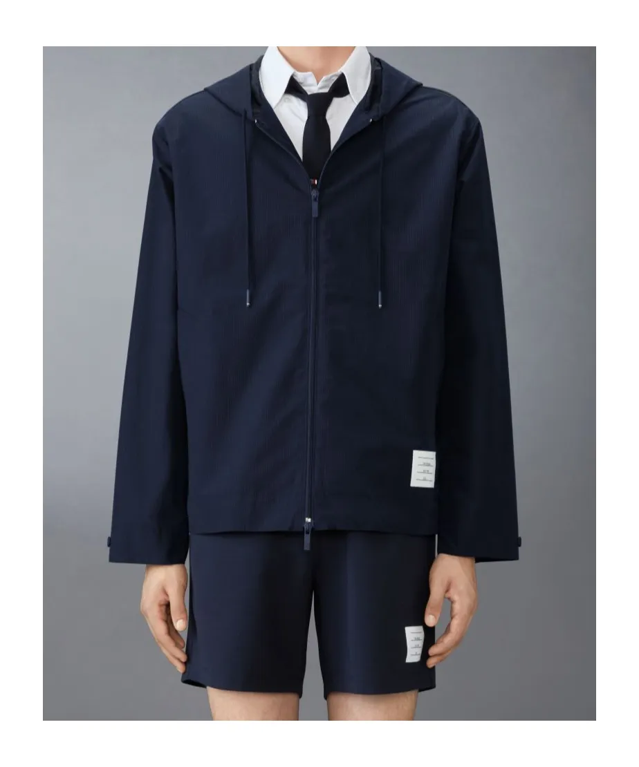 Thom Browne Drawstring Hooded Jacket