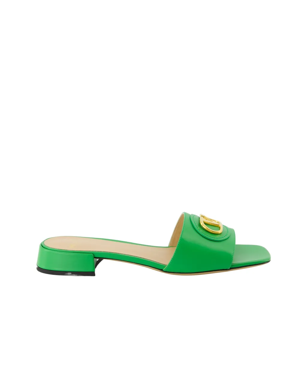 Valentino Vlogo Signature Slip-On Sandals