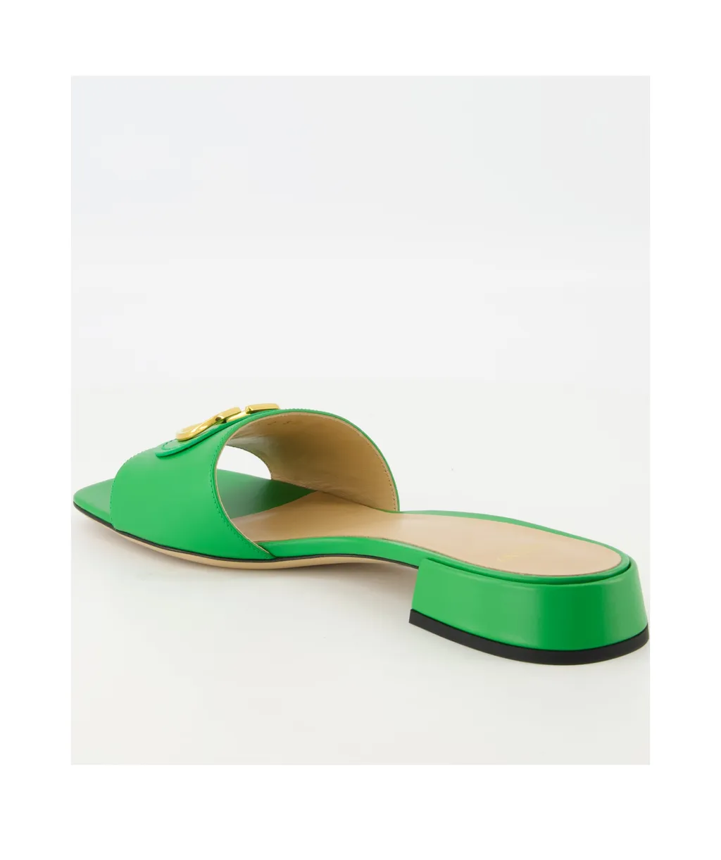 Valentino Vlogo Signature Slip-On Sandals