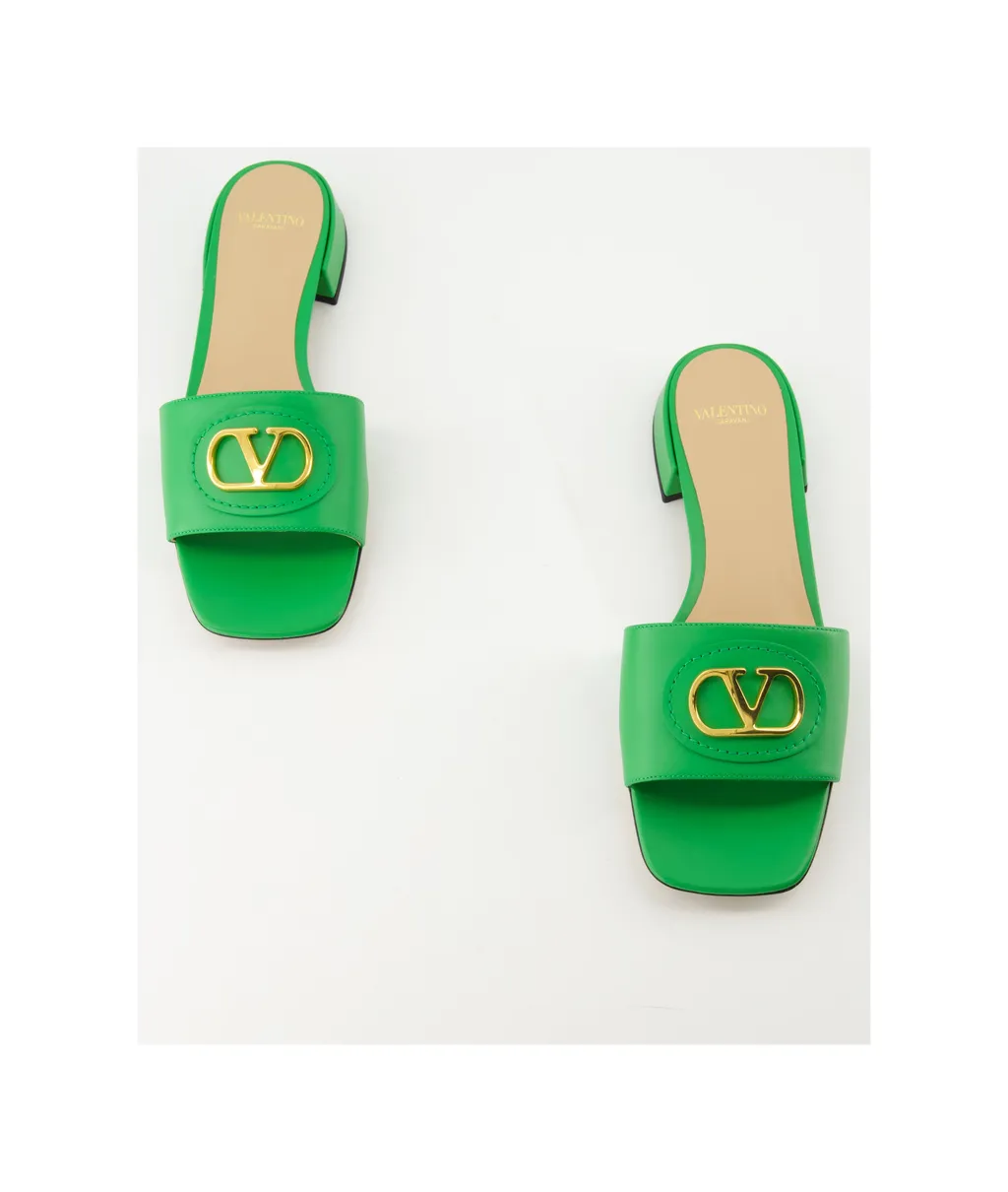 Valentino Vlogo Signature Slip-On Sandals