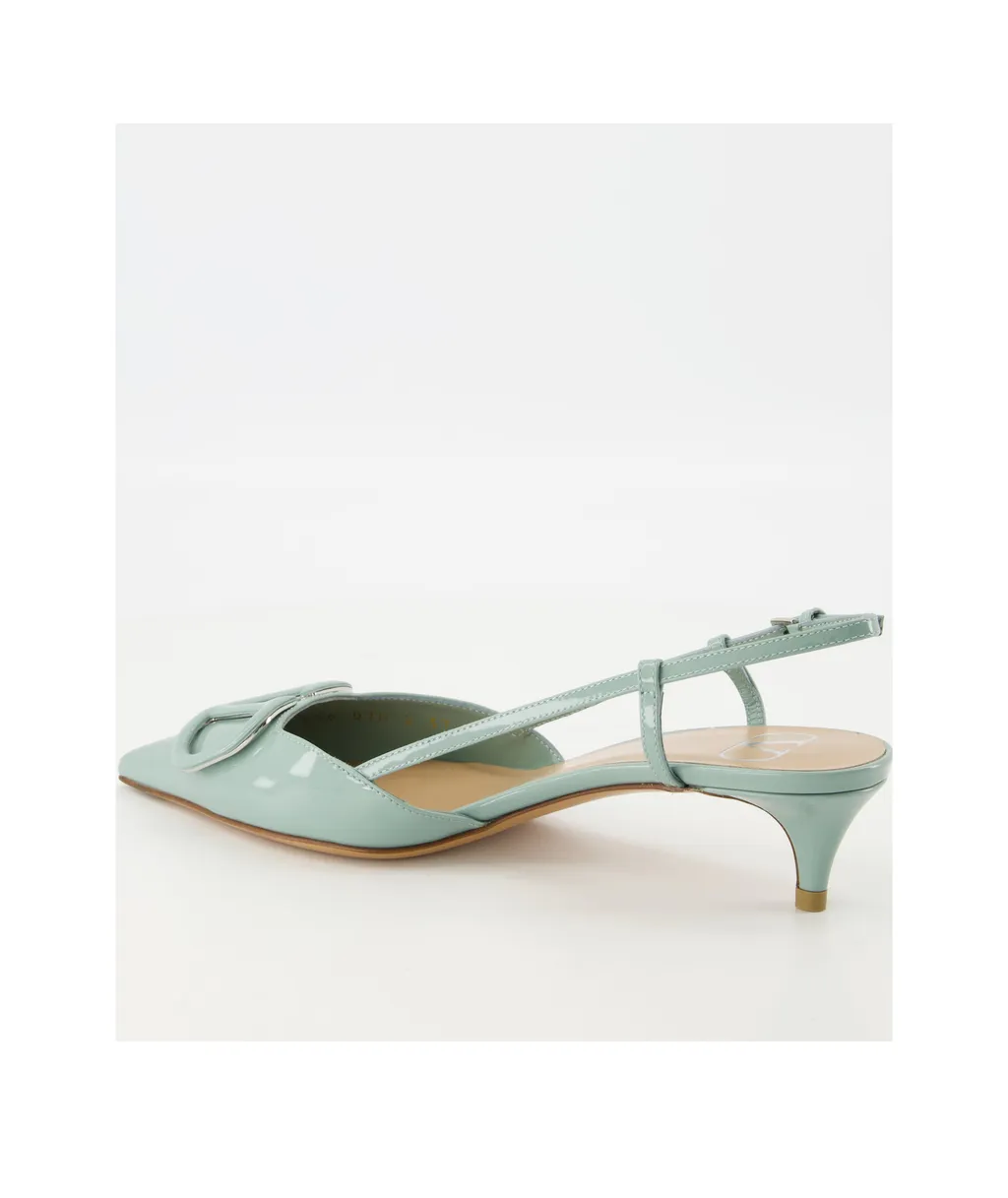Valentino Vlogo Pointed Toe Slingback Pumps
