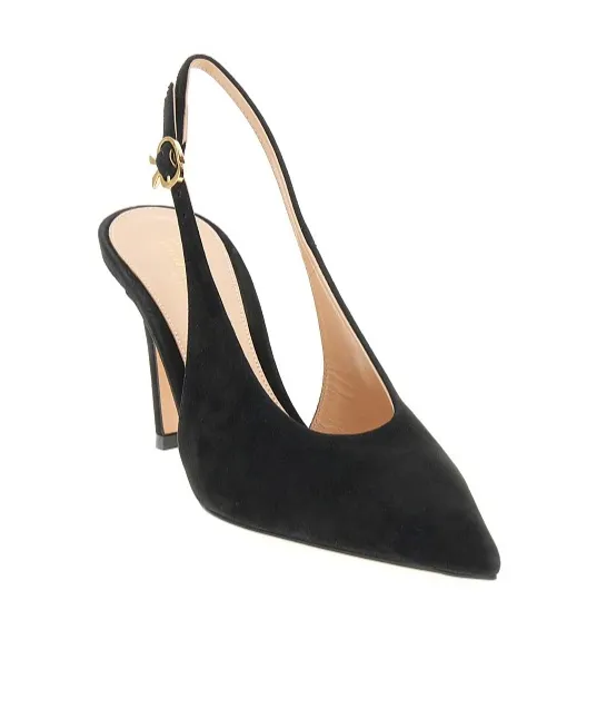Gianvito Rossi Robbie Pointed Toe Slingback Pumps