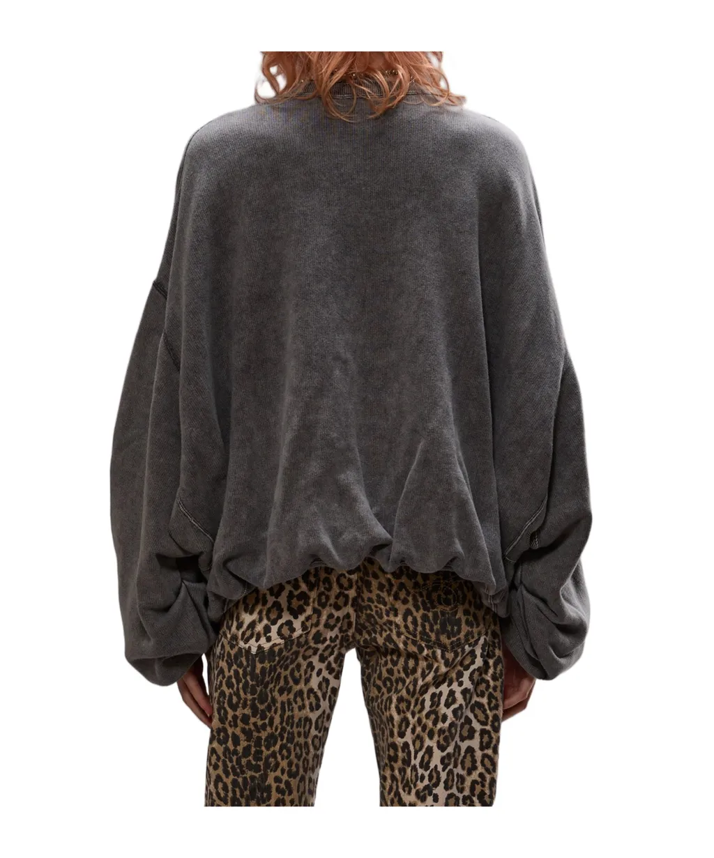 R13 Crew Neck Pullover Sweatshirt