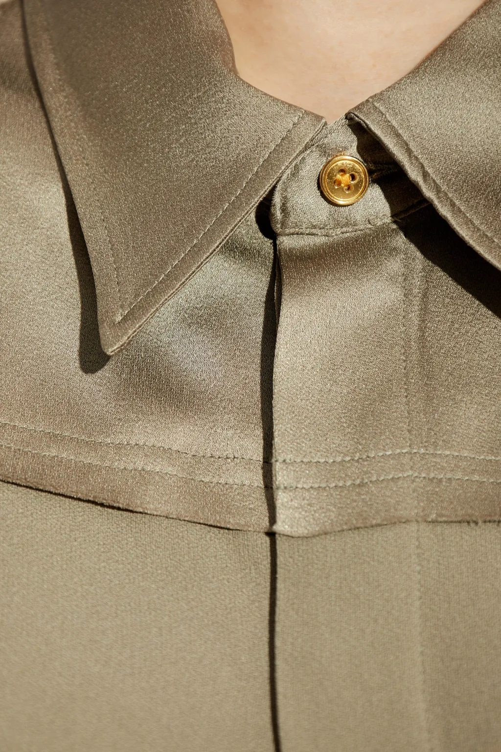 Lapel Sleeveless Shirt