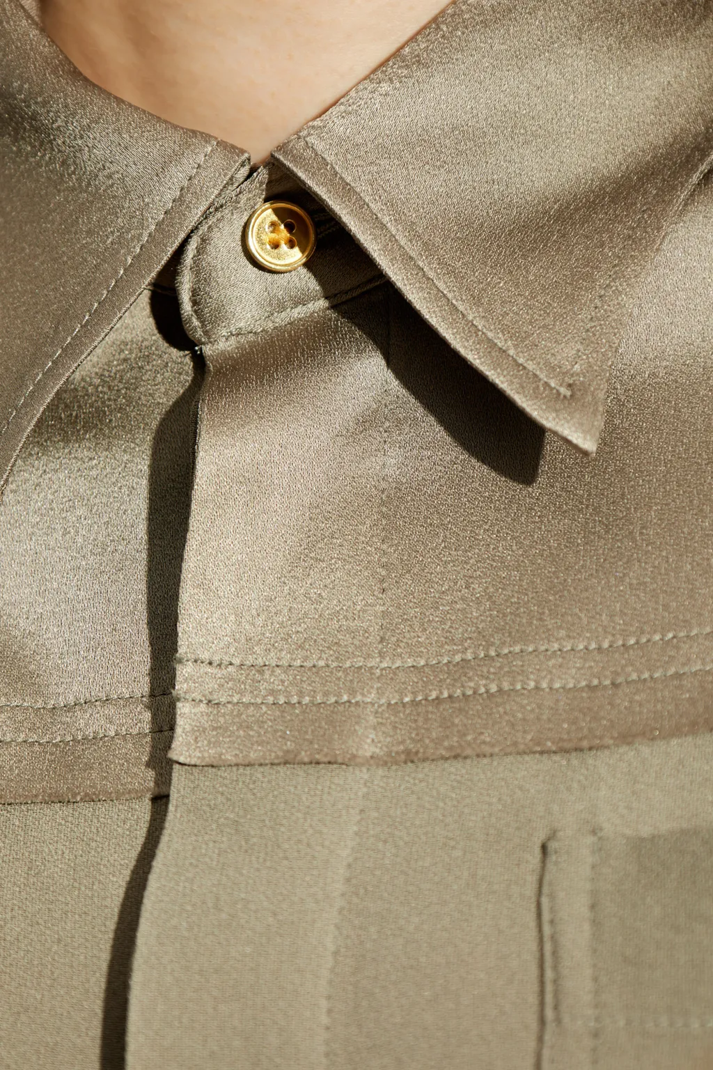 Ami Paris Ami De Coeur Long-Sleeved Plain Shirt