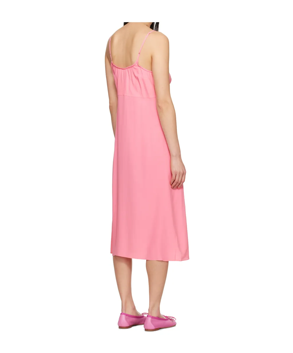 Negligee Bow Midi Slip Dress