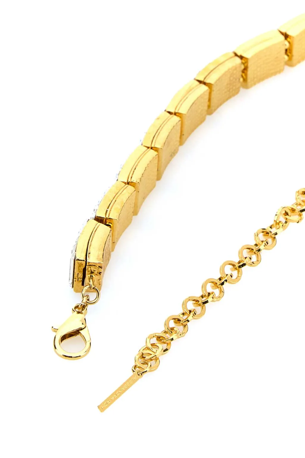 Alessandra Rich Embellished Baguette Choker