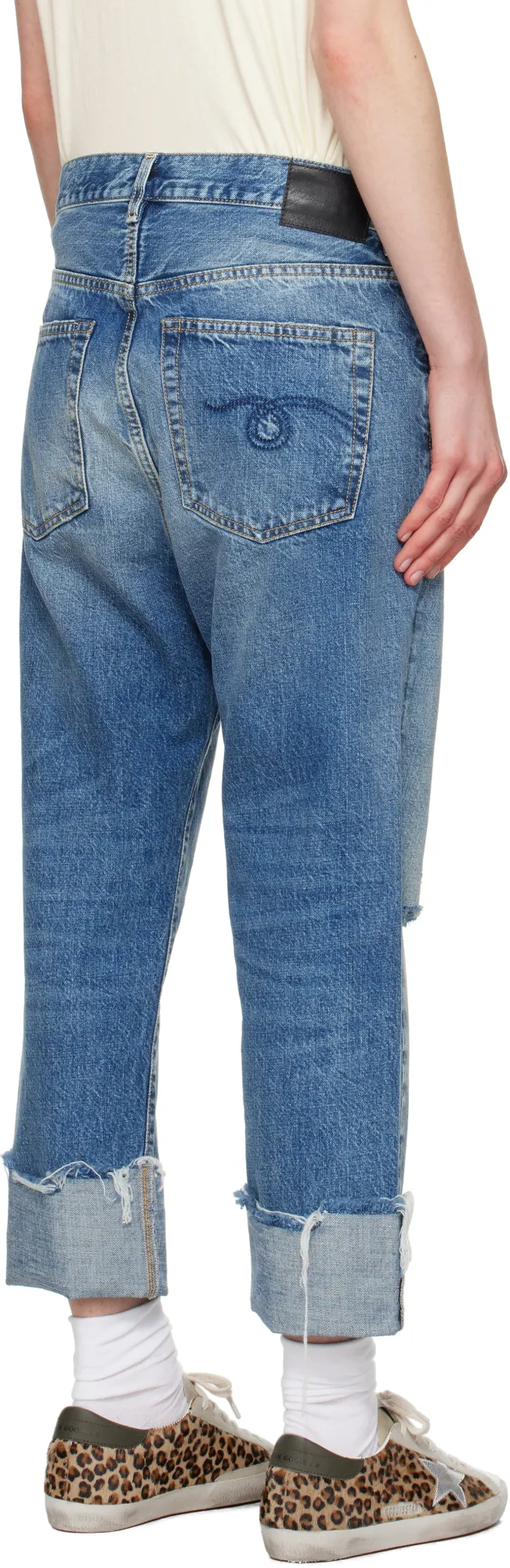 R13 5 Pocket Straight Fit Jeans