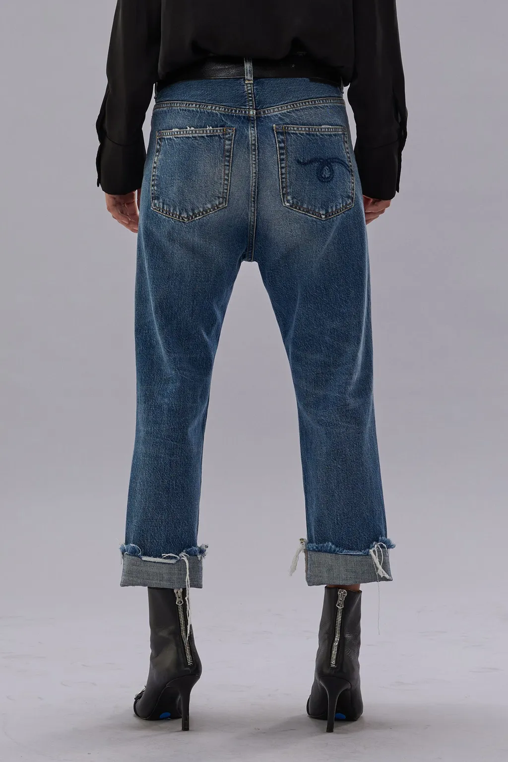 R13 5 Pocket Straight Fit Jeans