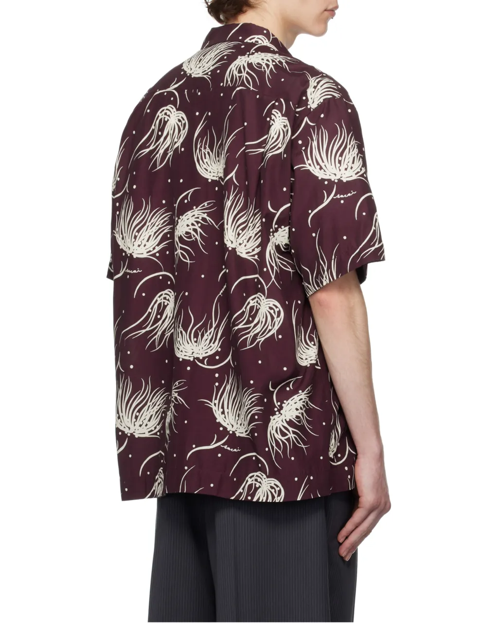 Sacai Floral Printed Bowling Shirt