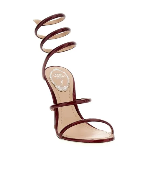 René Caovilla Cleo Spiral Strap Sandals