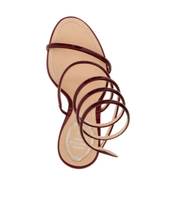 René Caovilla Cleo Spiral Strap Sandals