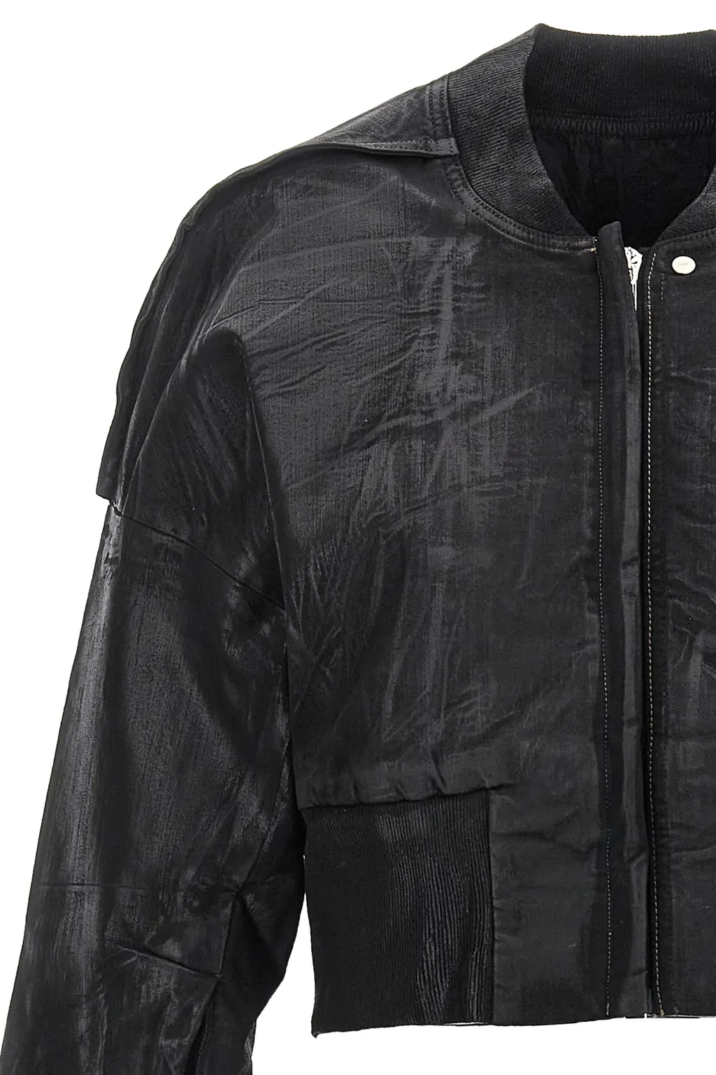 Rick Owens Drkshdw Cropped Zipped Bomber Jacket