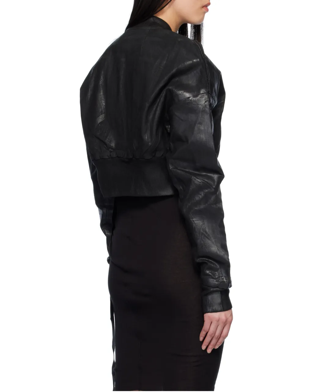 Rick Owens Drkshdw Cropped Zipped Bomber Jacket