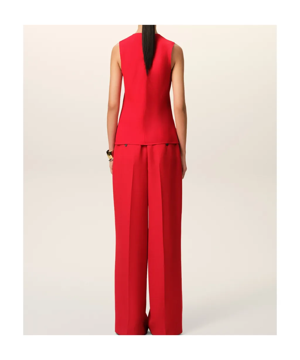 Ami Paris Crewneck Sleeveless Top